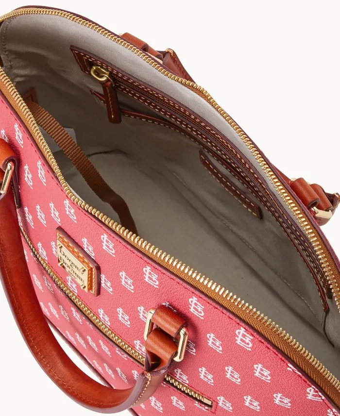 Woman MLB Cardinals Domed Zip Satchel Cardinals Dooney and Bourke Satchels Woman MLB Cardinals Domed Zip Satchel Cardinals Dooney and Bourke Satchels