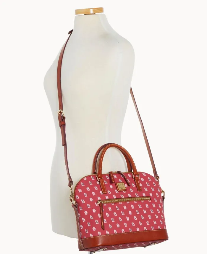 Woman MLB Cardinals Domed Zip Satchel Cardinals Dooney and Bourke Satchels Woman MLB Cardinals Domed Zip Satchel Cardinals Dooney and Bourke Satchels
