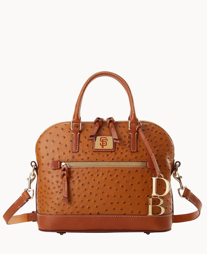 Woman MLB Giants Domed Zip Satchel Giants Dooney and Bourke Satchels