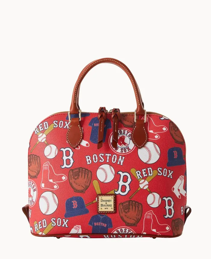 Woman MLB Red Sox Zip Zip Satchel Red Sox Dooney and Bourke Satchels