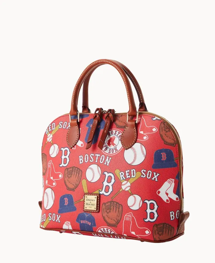 Woman MLB Red Sox Zip Zip Satchel Red Sox Dooney and Bourke Satchels Woman MLB Red Sox Zip Zip Satchel Red Sox Dooney and Bourke Satchels