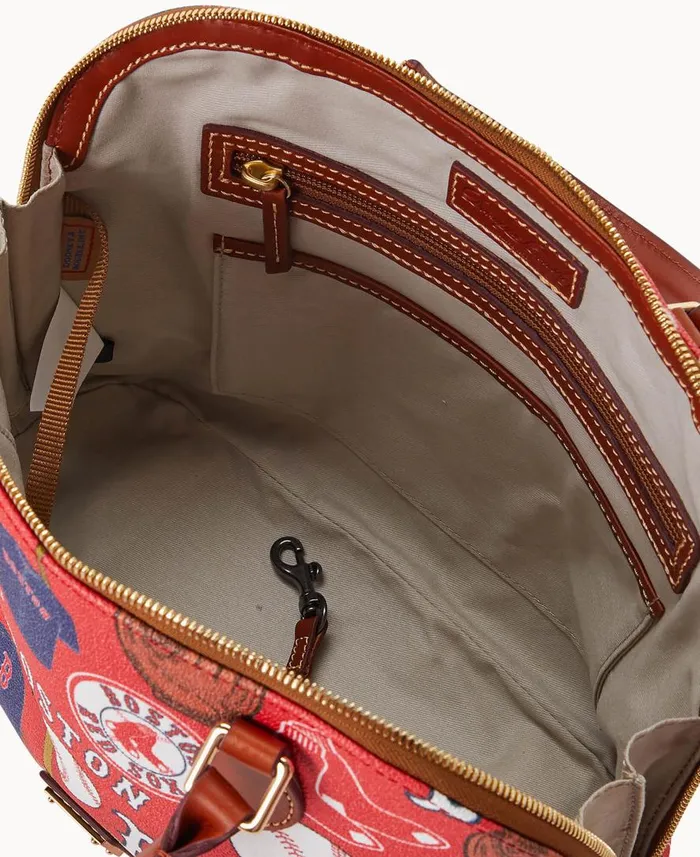 Woman MLB Red Sox Zip Zip Satchel Red Sox Dooney and Bourke Satchels Woman MLB Red Sox Zip Zip Satchel Red Sox Dooney and Bourke Satchels