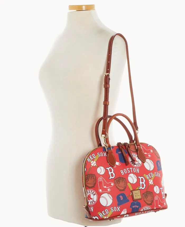 Woman MLB Red Sox Zip Zip Satchel Red Sox Dooney and Bourke Satchels Woman MLB Red Sox Zip Zip Satchel Red Sox Dooney and Bourke Satchels