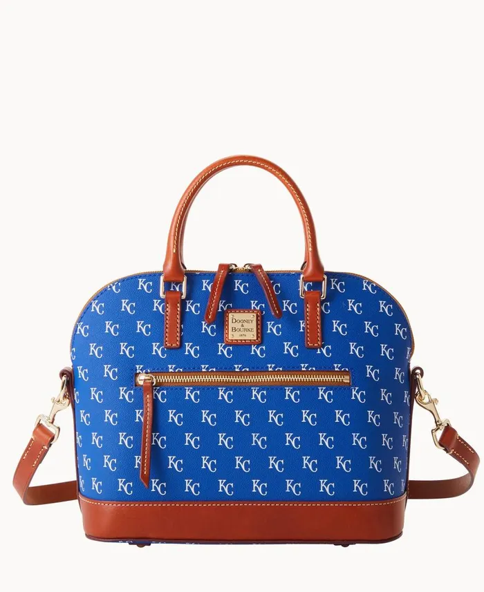 Woman MLB Royals Domed Zip Satchel Royals Dooney and Bourke Satchels