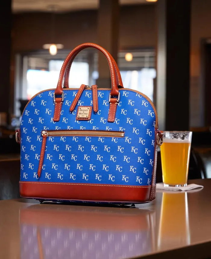 Woman MLB Royals Domed Zip Satchel Royals Dooney and Bourke Satchels