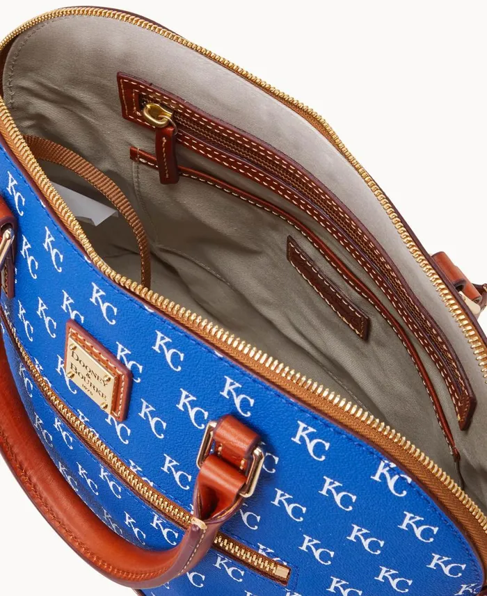 Woman MLB Royals Domed Zip Satchel Royals Dooney and Bourke Satchels