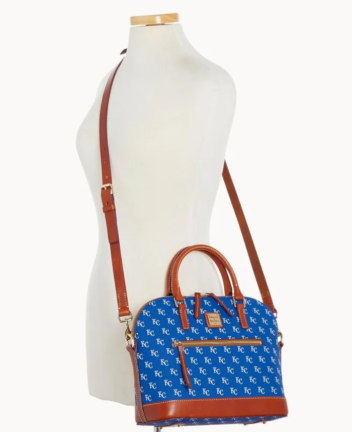 Woman MLB Royals Domed Zip Satchel Royals Dooney and Bourke Satchels