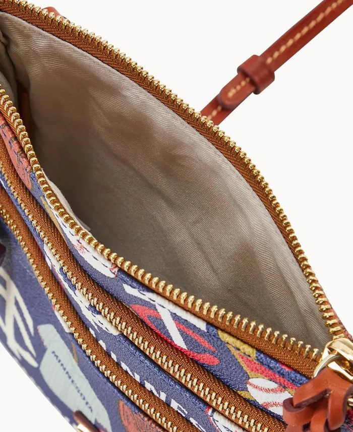 Woman MLB Twins N S Triple Zip Crossbody Twins Dooney and Bourke Crossbodies Woman MLB Twins N S Triple Zip Crossbody Twins Dooney and Bourke Crossbodies