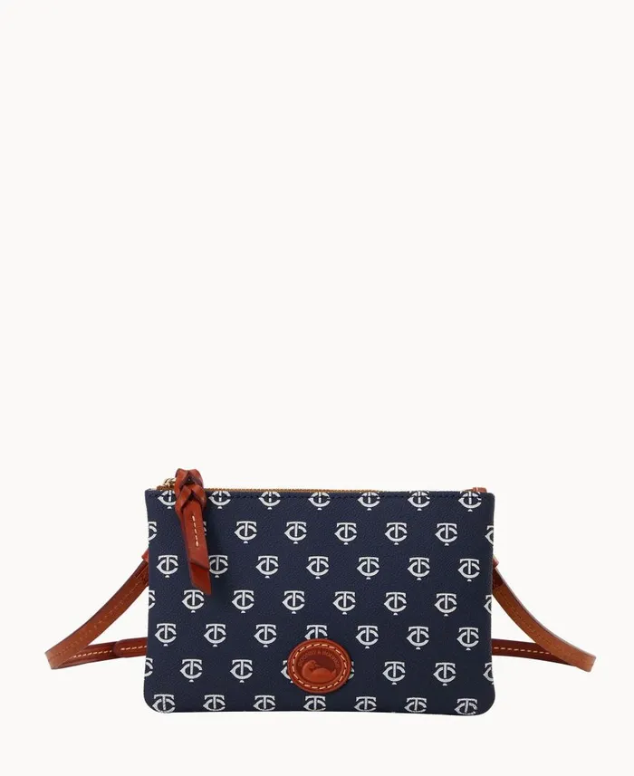 Woman MLB Twins Top Zip Crossbody Twins Dooney and Bourke Crossbodies