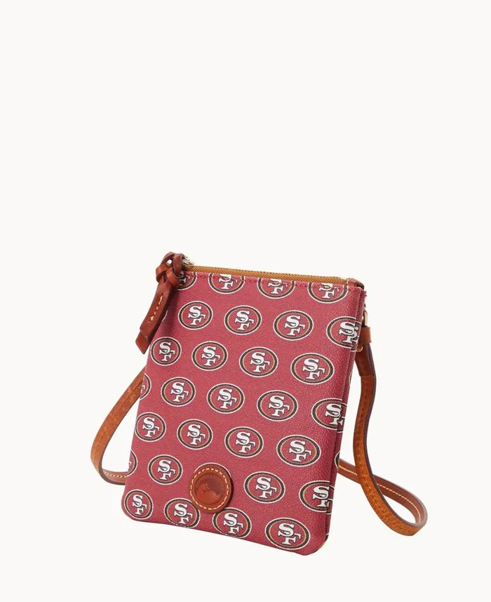 Woman NFL 49ERS Small North South Top Zip Crossbody 49ers Dooney and Bourke Crossbodies Woman NFL 49ERS Small North South Top Zip Crossbody 49ers Dooney and Bourke Crossbodies