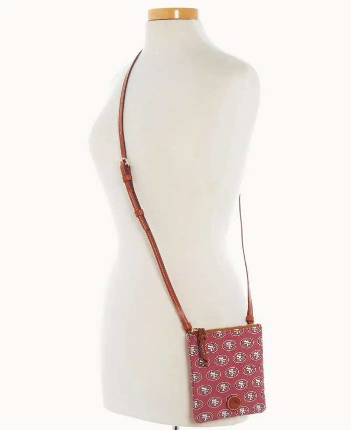 Woman NFL 49ERS Small North South Top Zip Crossbody 49ers Dooney and Bourke Crossbodies Woman NFL 49ERS Small North South Top Zip Crossbody 49ers Dooney and Bourke Crossbodies