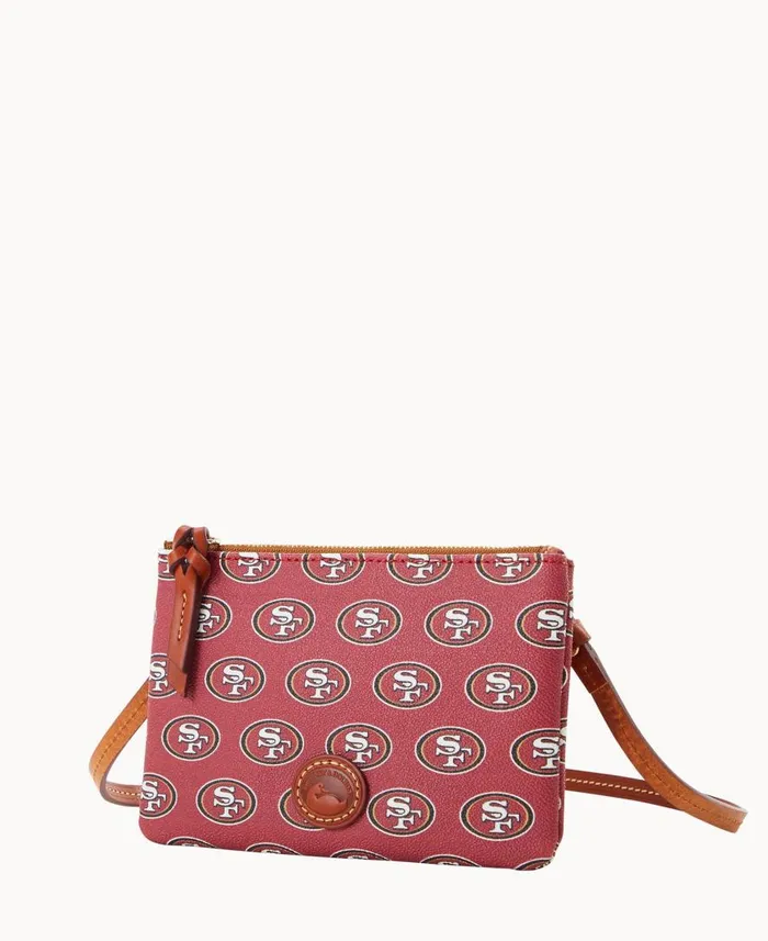 Woman NFL 49ERS Top Zip Crossbody 49ers Dooney and Bourke Crossbodies Woman NFL 49ERS Top Zip Crossbody 49ers Dooney and Bourke Crossbodies