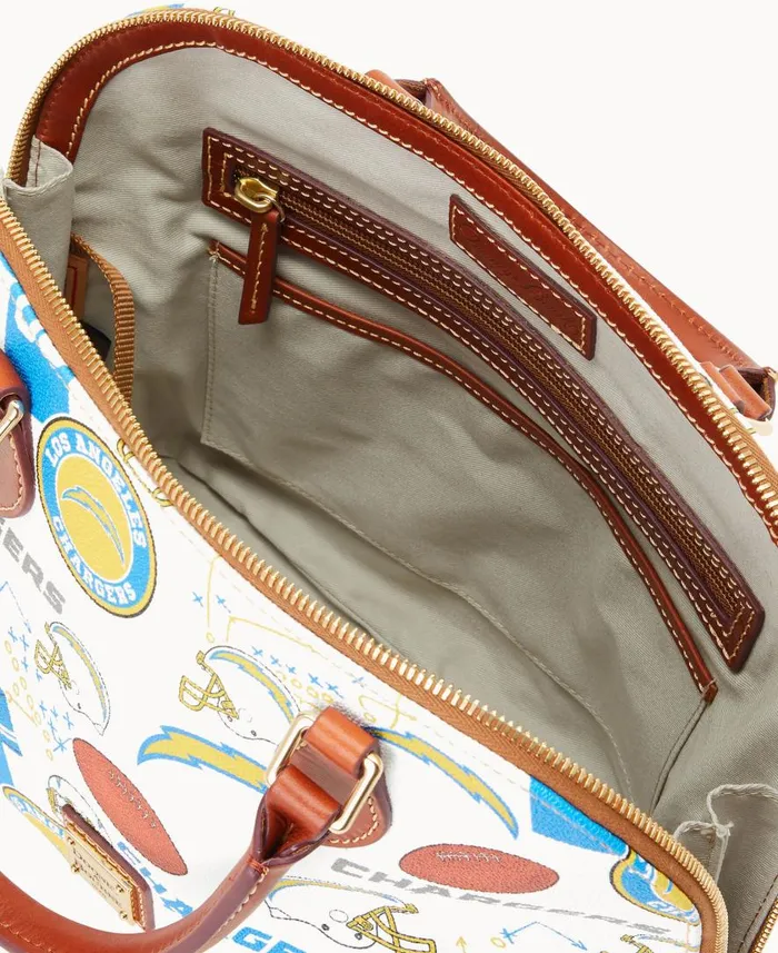 Woman NFL Chargers Zip Zip Satchel Chargers Dooney and Bourke Satchels Woman NFL Chargers Zip Zip Satchel Chargers Dooney and Bourke Satchels