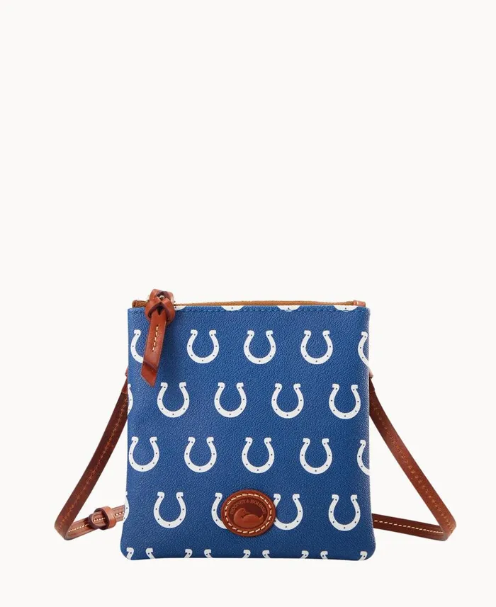 Woman NFL Colts Small North South Top Zip Crossbody Colts Dooney and Bourke Crossbodies Woman NFL Colts Small North South Top Zip Crossbody Colts Dooney and Bourke Crossbodies