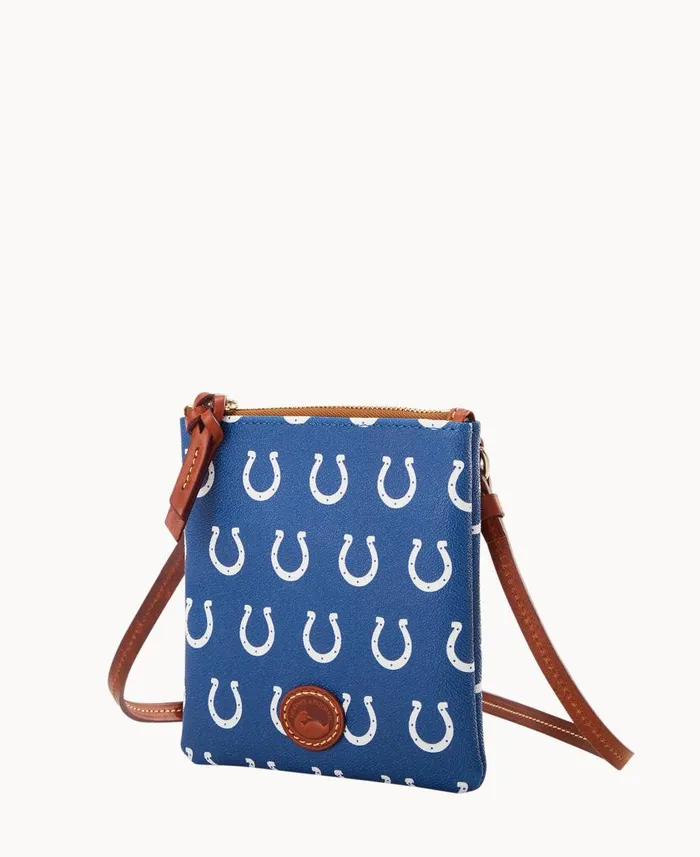 Woman NFL Colts Small North South Top Zip Crossbody Colts Dooney and Bourke Crossbodies Woman NFL Colts Small North South Top Zip Crossbody Colts Dooney and Bourke Crossbodies