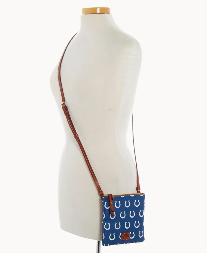 Woman NFL Colts Small North South Top Zip Crossbody Colts Dooney and Bourke Crossbodies Woman NFL Colts Small North South Top Zip Crossbody Colts Dooney and Bourke Crossbodies