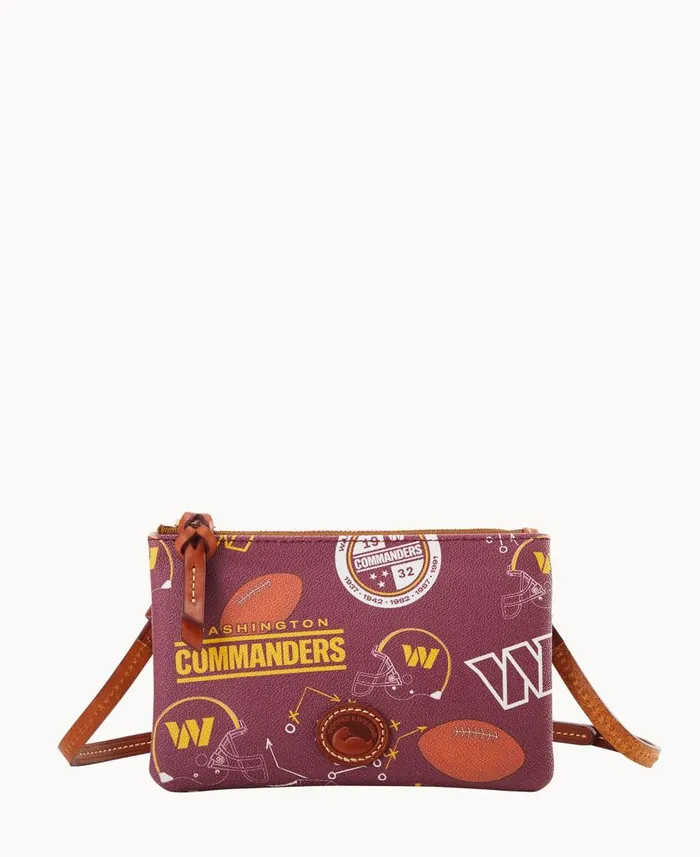 Woman NFL Commanders Top Zip Crossbody Commanders Dooney and Bourke Crossbodies