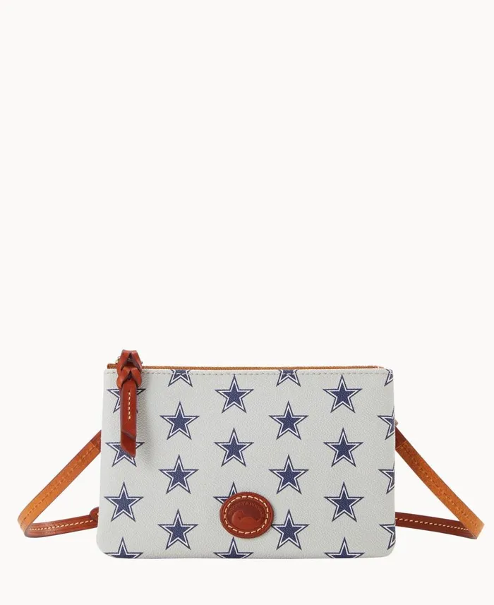 Woman NFL Cowboys Top Zip Crossbody Cowboys Dooney and Bourke Crossbodies