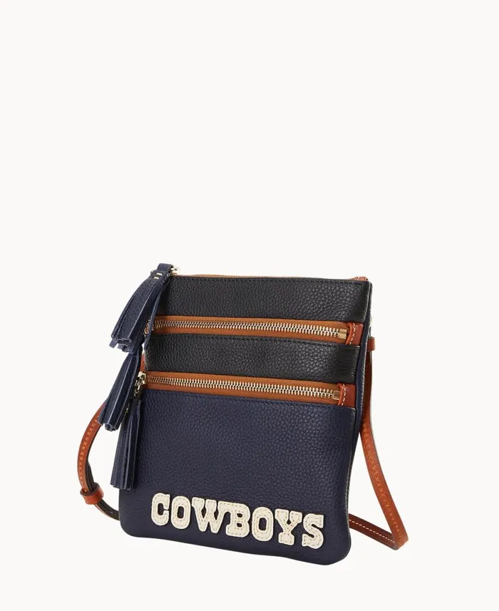 Woman NFL Cowboys Triple Zip Crossbody Cowboys Dooney and Bourke Crossbodies Woman NFL Cowboys Triple Zip Crossbody Cowboys Dooney and Bourke Crossbodies