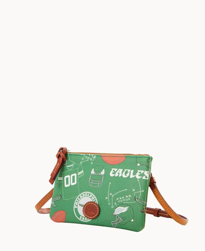 Woman NFL Eagles Top Zip Crossbody Eagles Dooney and Bourke Crossbodies Woman NFL Eagles Top Zip Crossbody Eagles Dooney and Bourke Crossbodies