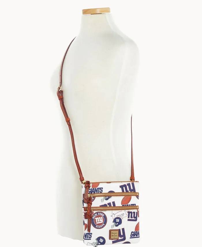 Woman NFL NY Giants N S Triple Zip Crossbody Giants Dooney and Bourke Crossbodies