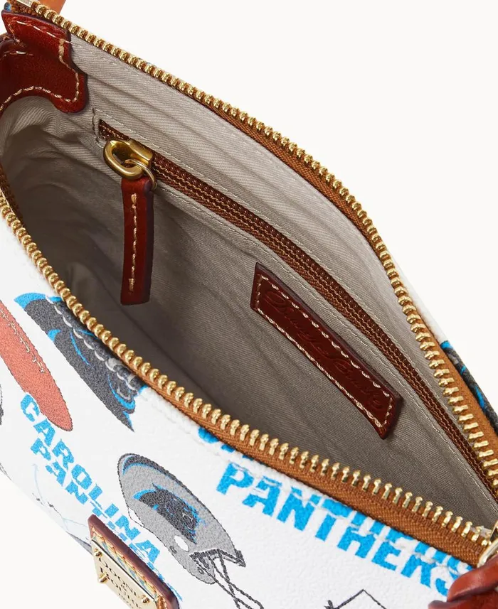 Woman NFL Panthers Crossbody Pouchette Carolina Panthers Dooney and Bourke Crossbodies Woman NFL Panthers Crossbody Pouchette Carolina Panthers Dooney and Bourke Crossbodies