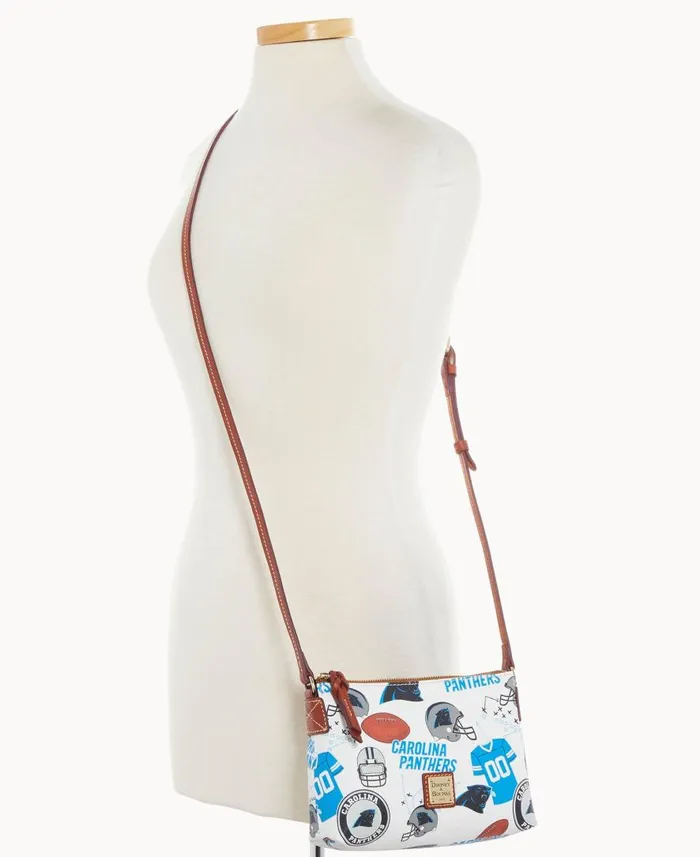 Woman NFL Panthers Crossbody Pouchette Carolina Panthers Dooney and Bourke Crossbodies Woman NFL Panthers Crossbody Pouchette Carolina Panthers Dooney and Bourke Crossbodies