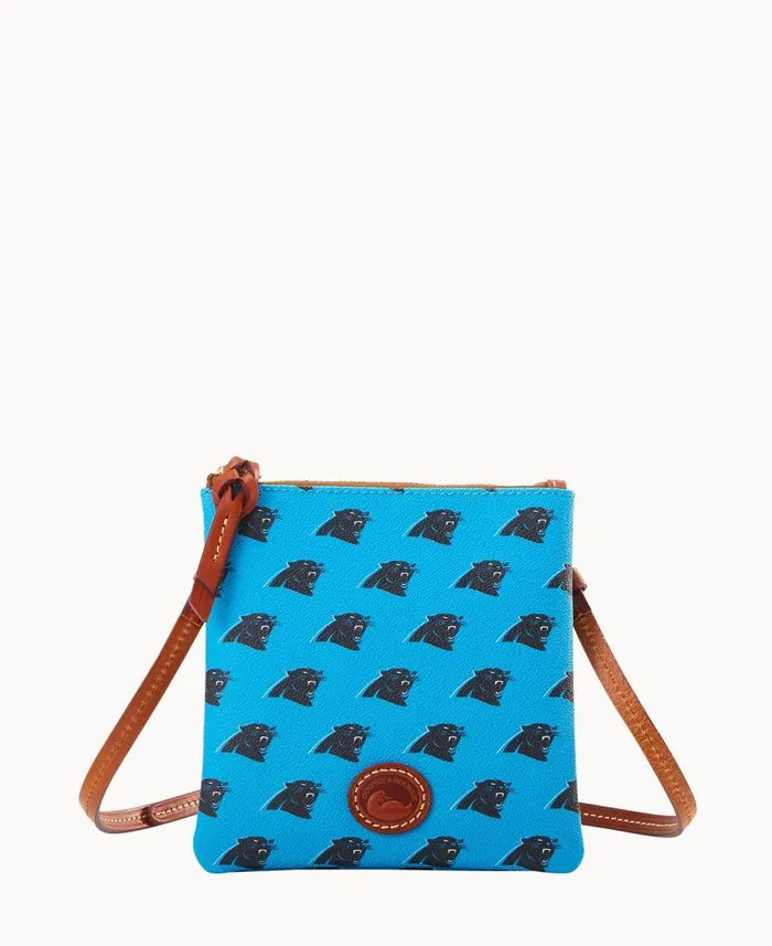 Woman NFL Panthers Small North South Top Zip Crossbody Panthers Dooney and Bourke Crossbodies Woman NFL Panthers Small North South Top Zip Crossbody Panthers Dooney and Bourke Crossbodies