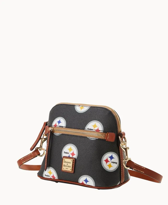 Woman NFL Steelers Domed Crossbody Steelers Dooney and Bourke Crossbodies Woman NFL Steelers Domed Crossbody Steelers Dooney and Bourke Crossbodies