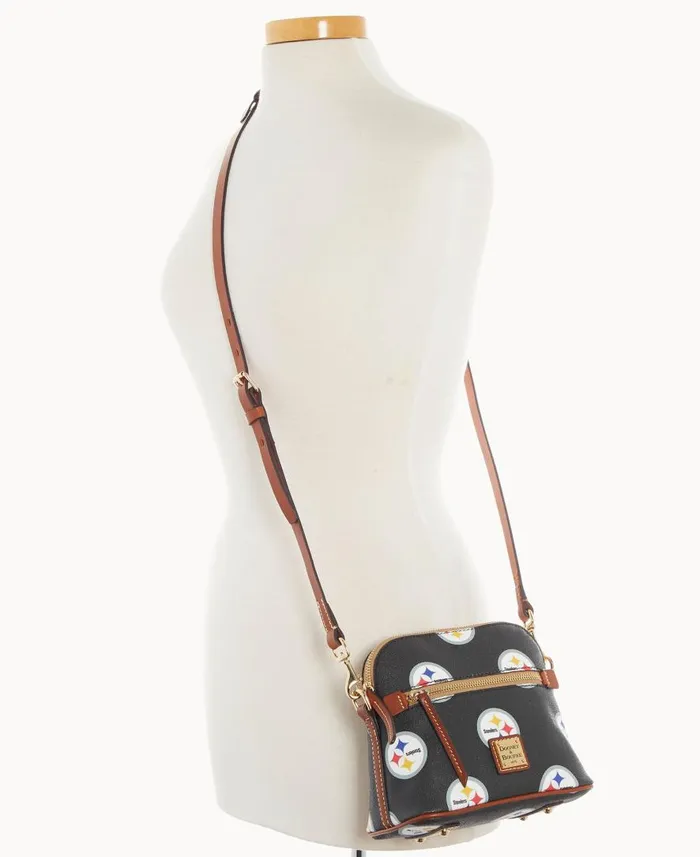 Woman NFL Steelers Domed Crossbody Steelers Dooney and Bourke Crossbodies Woman NFL Steelers Domed Crossbody Steelers Dooney and Bourke Crossbodies