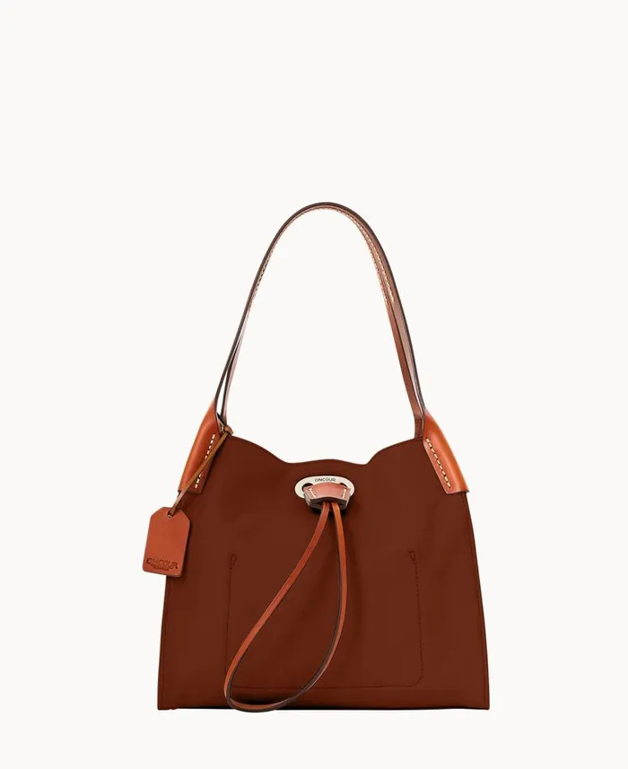 Woman Oncour Elba Mini Full Up Two Burnt Orange Dooney and Bourke Shoulder Bags