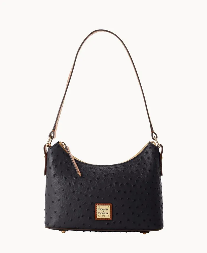 Woman Ostrich Baguette Black Dooney and Bourke Shoulder Bags