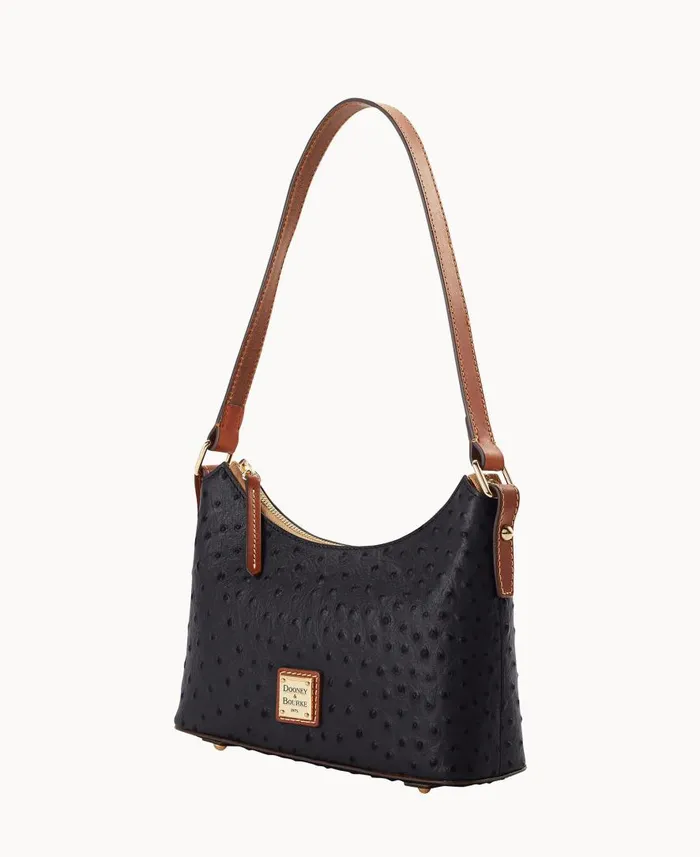 Woman Ostrich Baguette Black Dooney and Bourke Shoulder Bags Woman Ostrich Baguette Black Dooney and Bourke Shoulder Bags