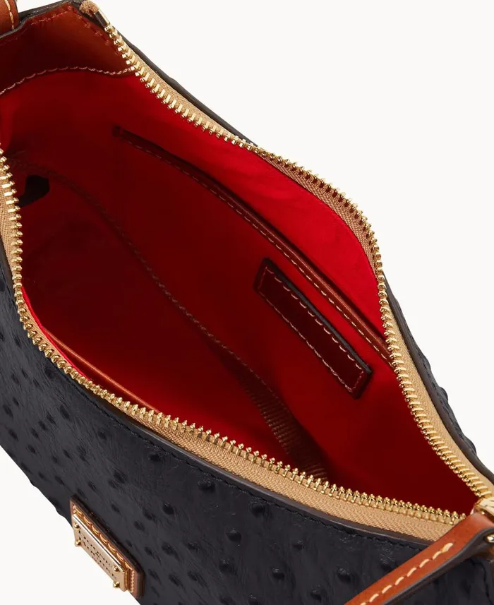 Woman Ostrich Baguette Black Dooney and Bourke Shoulder Bags Woman Ostrich Baguette Black Dooney and Bourke Shoulder Bags