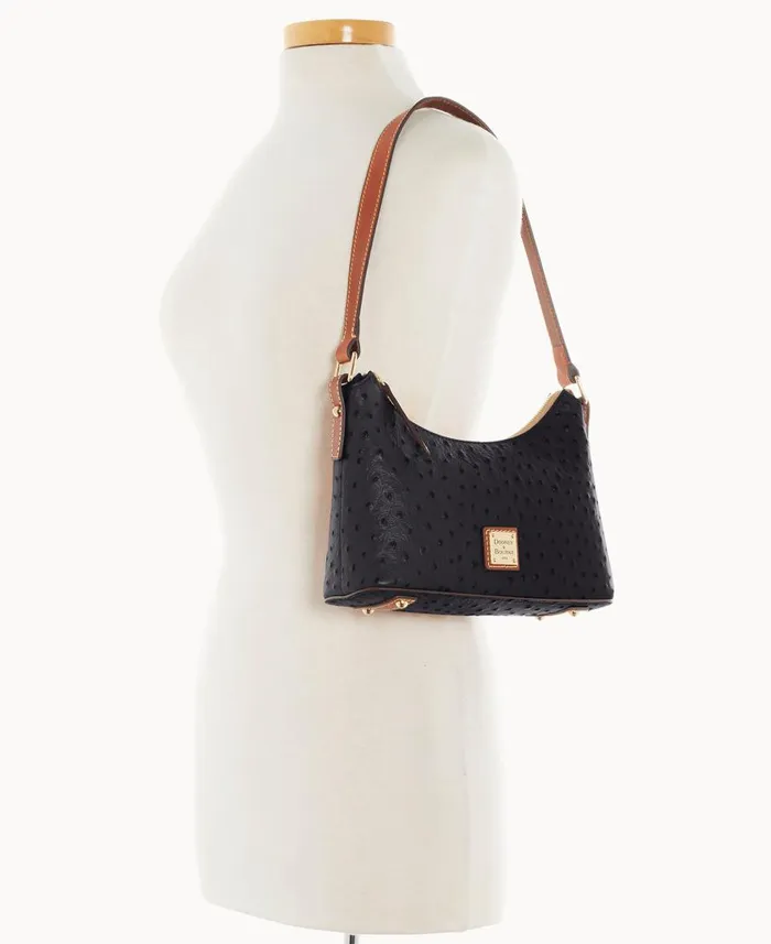 Woman Ostrich Baguette Black Dooney and Bourke Shoulder Bags Woman Ostrich Baguette Black Dooney and Bourke Shoulder Bags
