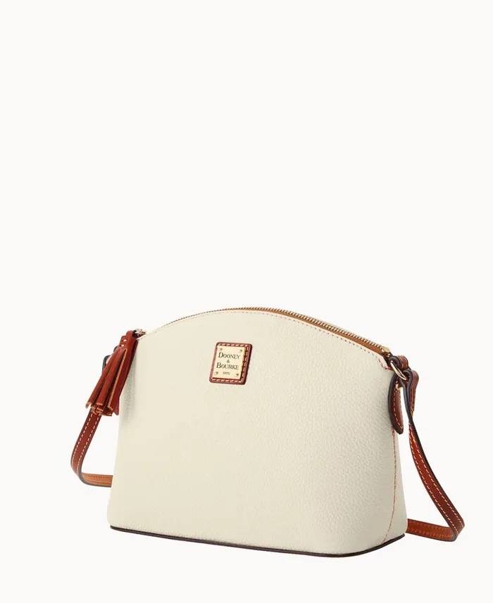 Woman Pebble Grain Robin Crossbody Bone Dooney and Bourke Crossbodies