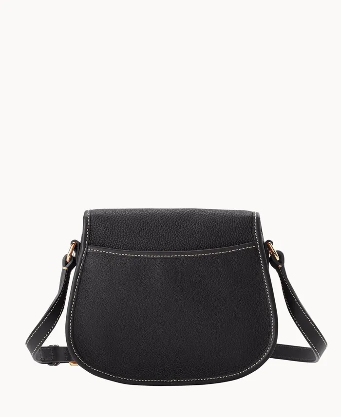 Woman Pebble Grain Saddle Bag Black Black Dooney and Bourke Crossbodies Woman Pebble Grain Saddle Bag Black Black Dooney and Bourke Crossbodies