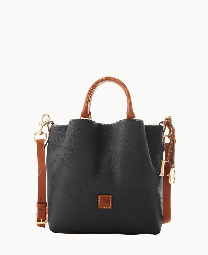 Woman Pebble Grain Small Barlow Black Dooney and Bourke Satchels