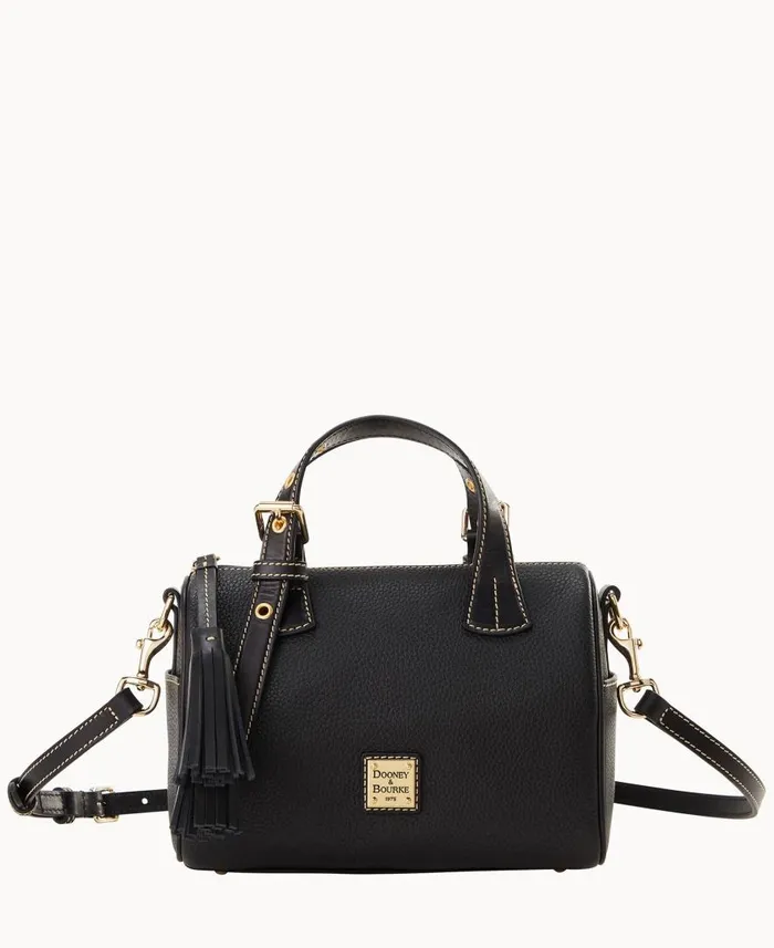 Woman Pebble Grain Small Kendra Satchel Black Black Dooney and Bourke Satchels