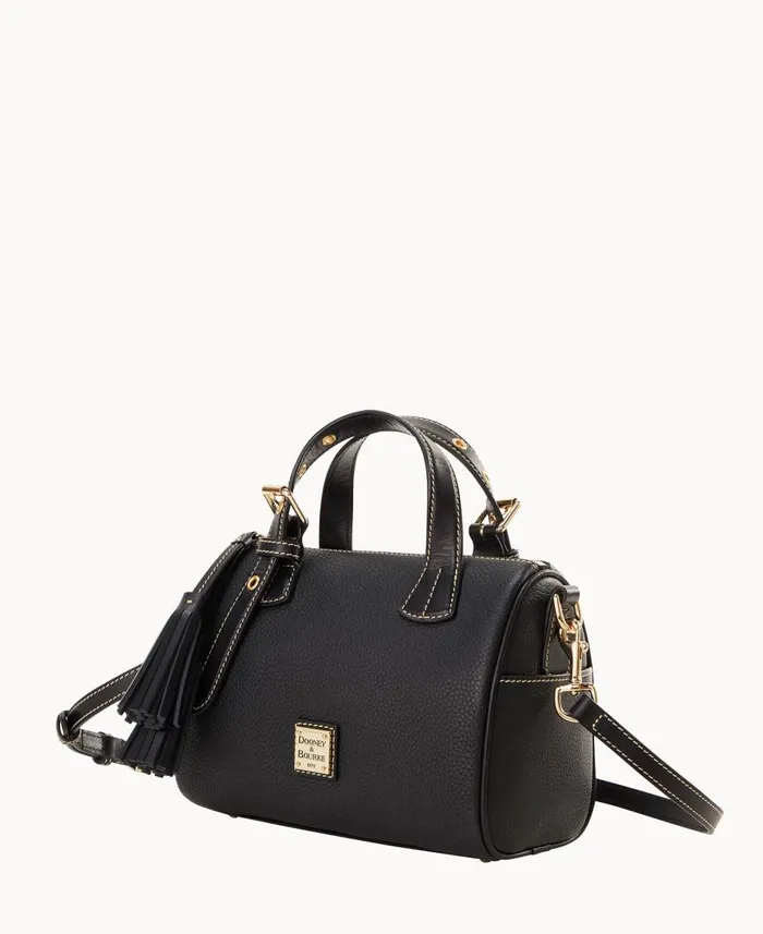Woman Pebble Grain Small Kendra Satchel Black Black Dooney and Bourke Satchels