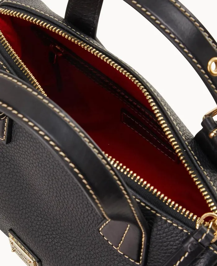 Woman Pebble Grain Small Kendra Satchel Black Black Dooney and Bourke Satchels