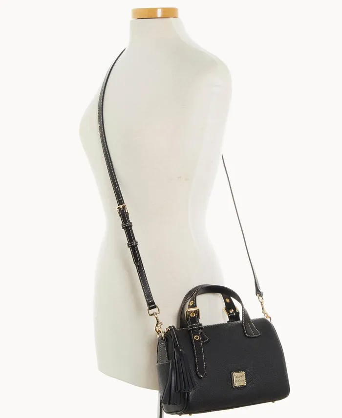 Woman Pebble Grain Small Kendra Satchel Black Black Dooney and Bourke Satchels