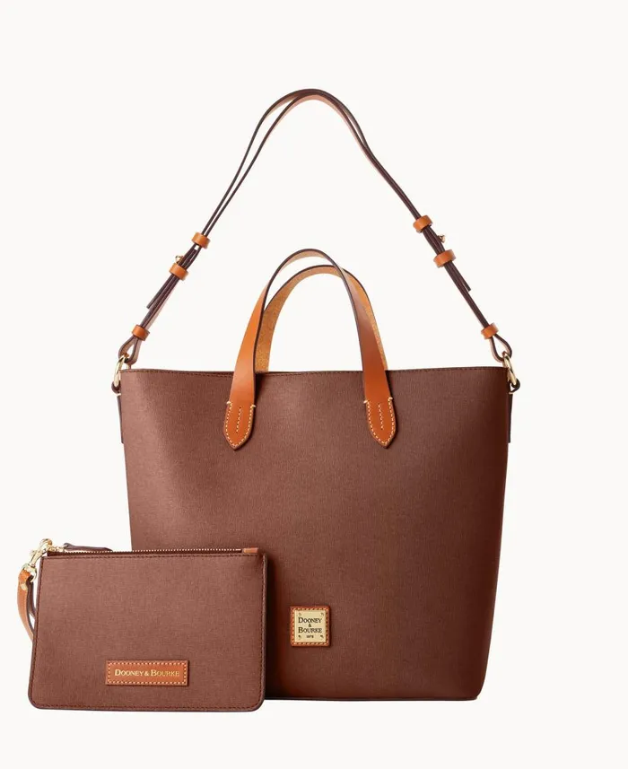 Woman Saffiano Lilliana With Pouch Amber Dooney and Bourke Satchels Woman Saffiano Lilliana With Pouch Amber Dooney and Bourke Satchels