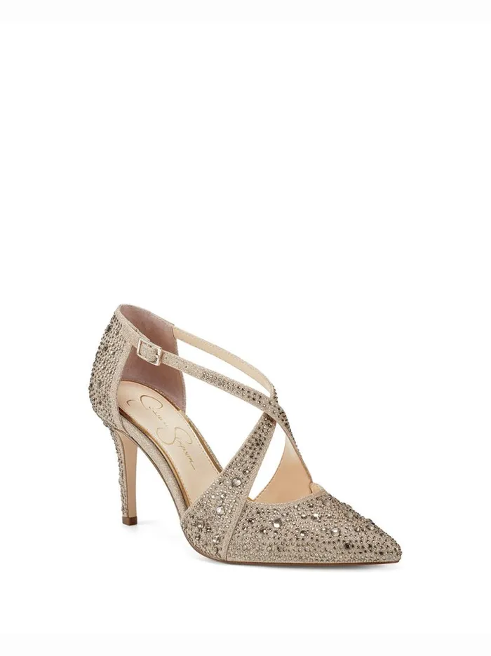 Women Accile High Heel In Champagne Jessica Simpson Pumps
