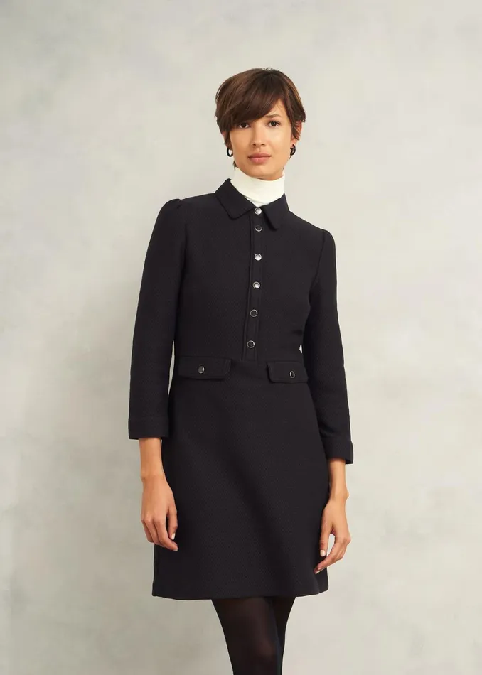 Women Adelia Ponte Dress Black Hobbs Dresses and Jumpsuits