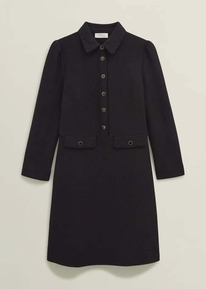 Women Adelia Ponte Dress Black Hobbs Dresses and Jumpsuits