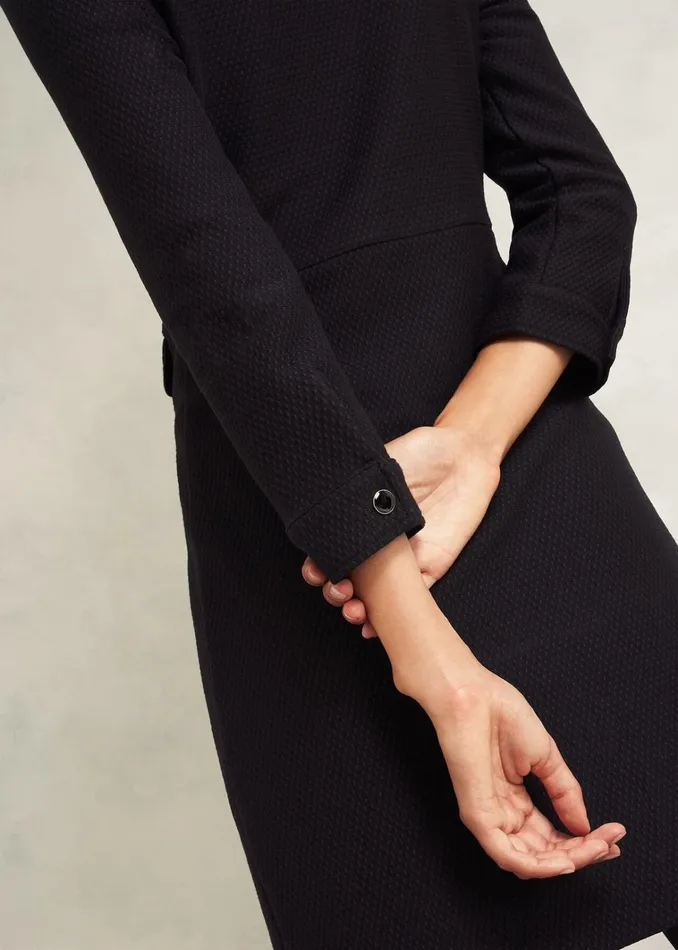 Women Adelia Ponte Dress Black Hobbs Dresses and Jumpsuits