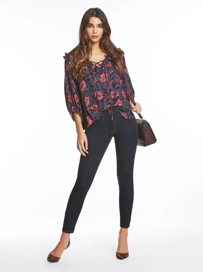 Women Adored High Rise Skinny Jean In Rustin Jessica Simpson Bottoms
