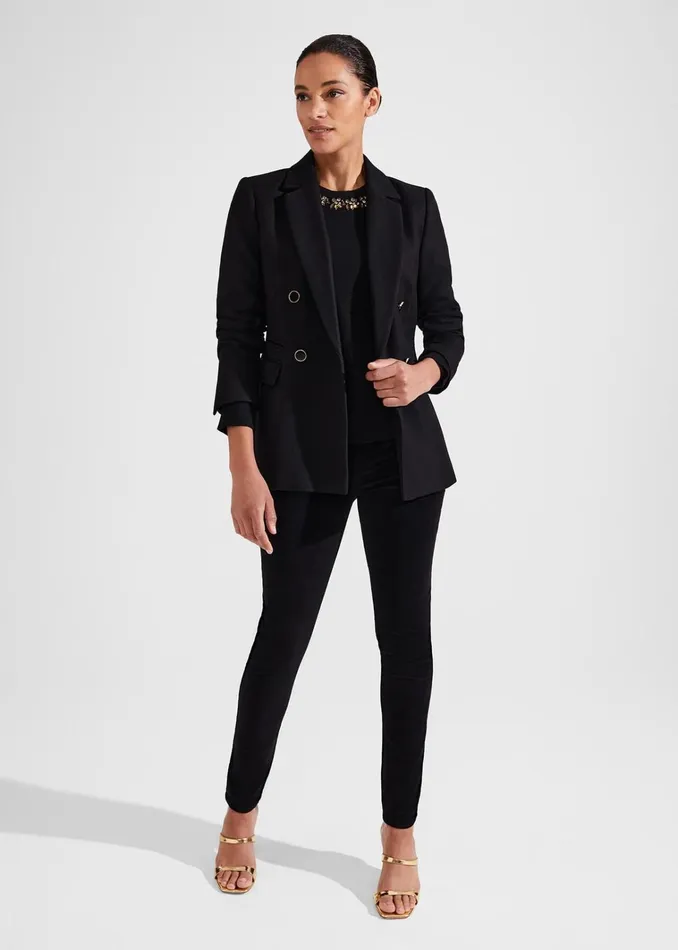 Women Alora Jumper With Wool Black Hobbs Jumpers and Cardigans