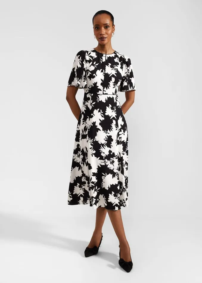 Women Alva Dress Ivory Black Hobbs Dresses and Jumpsuits